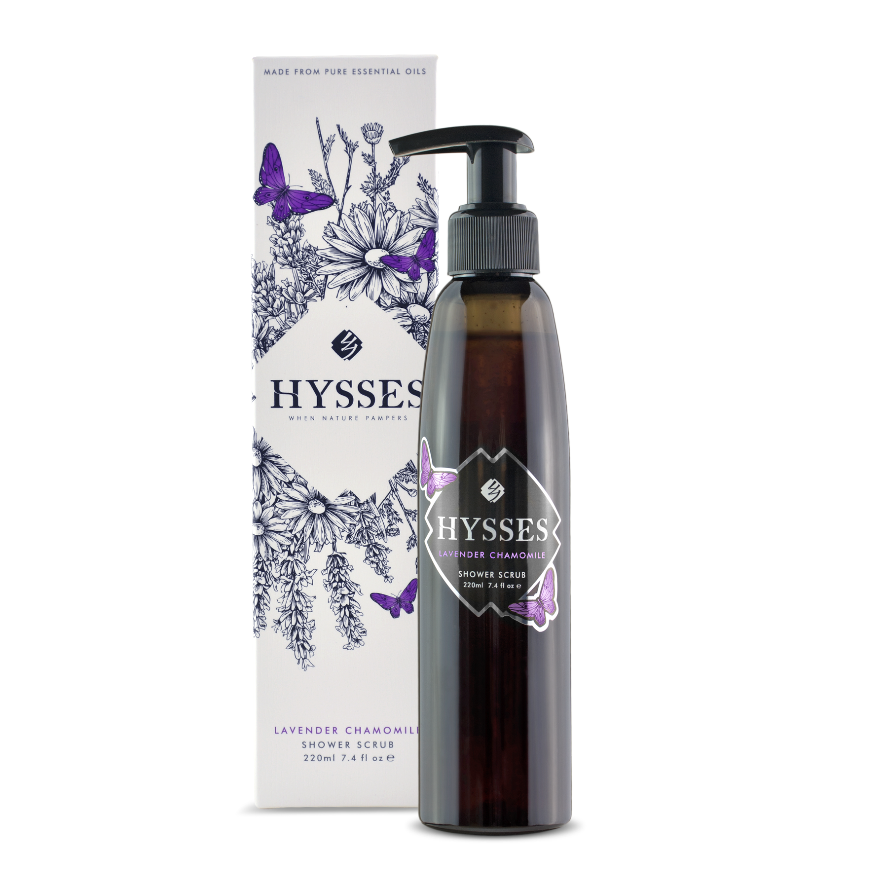 Lavender Chamomile Shower Scrub - HYSSES