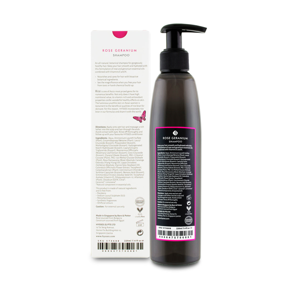 Shampoo Rose Geranium - HYSSES