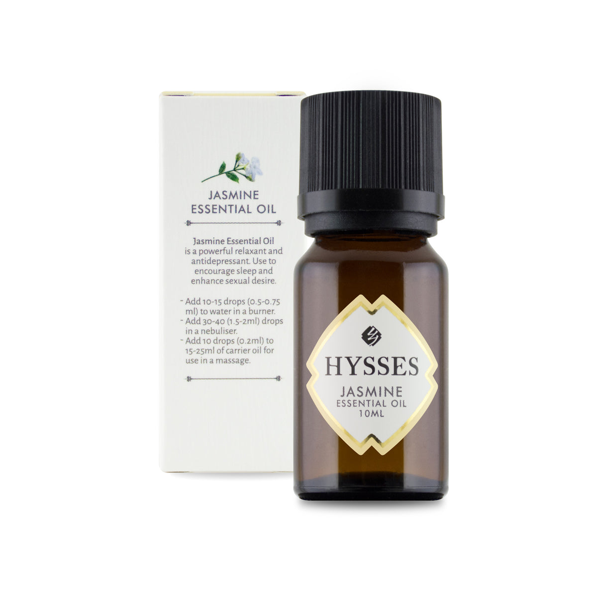 Essential Oil Jasmine (10% in Jojoba Oil) - HYSSES
