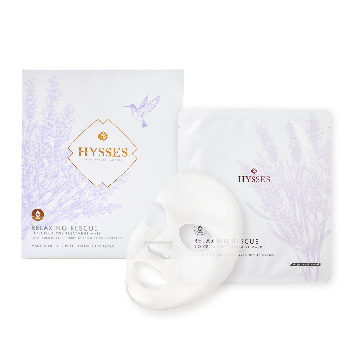 Relaxing Bio Cellulose Mask Lavender - HYSSES