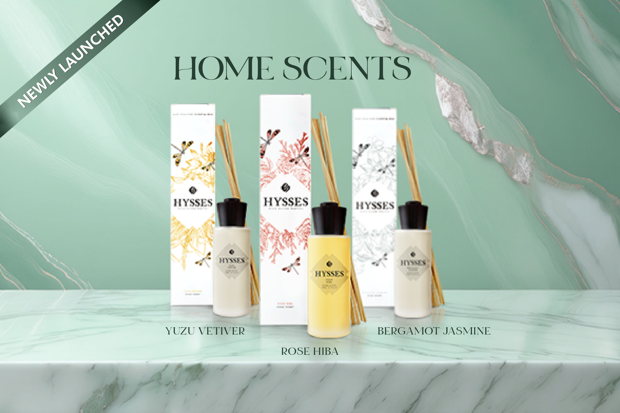 Home Scent - Bergamot Jasmine, Rose Hiba & Yuzu Vetiver