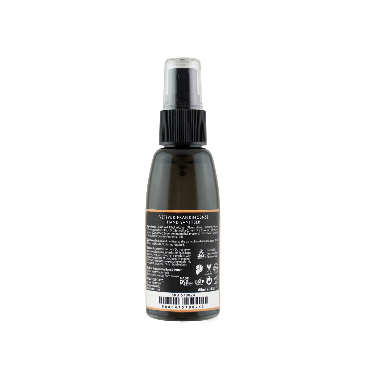 Hand Sanitiser Vetiver Frankincense
