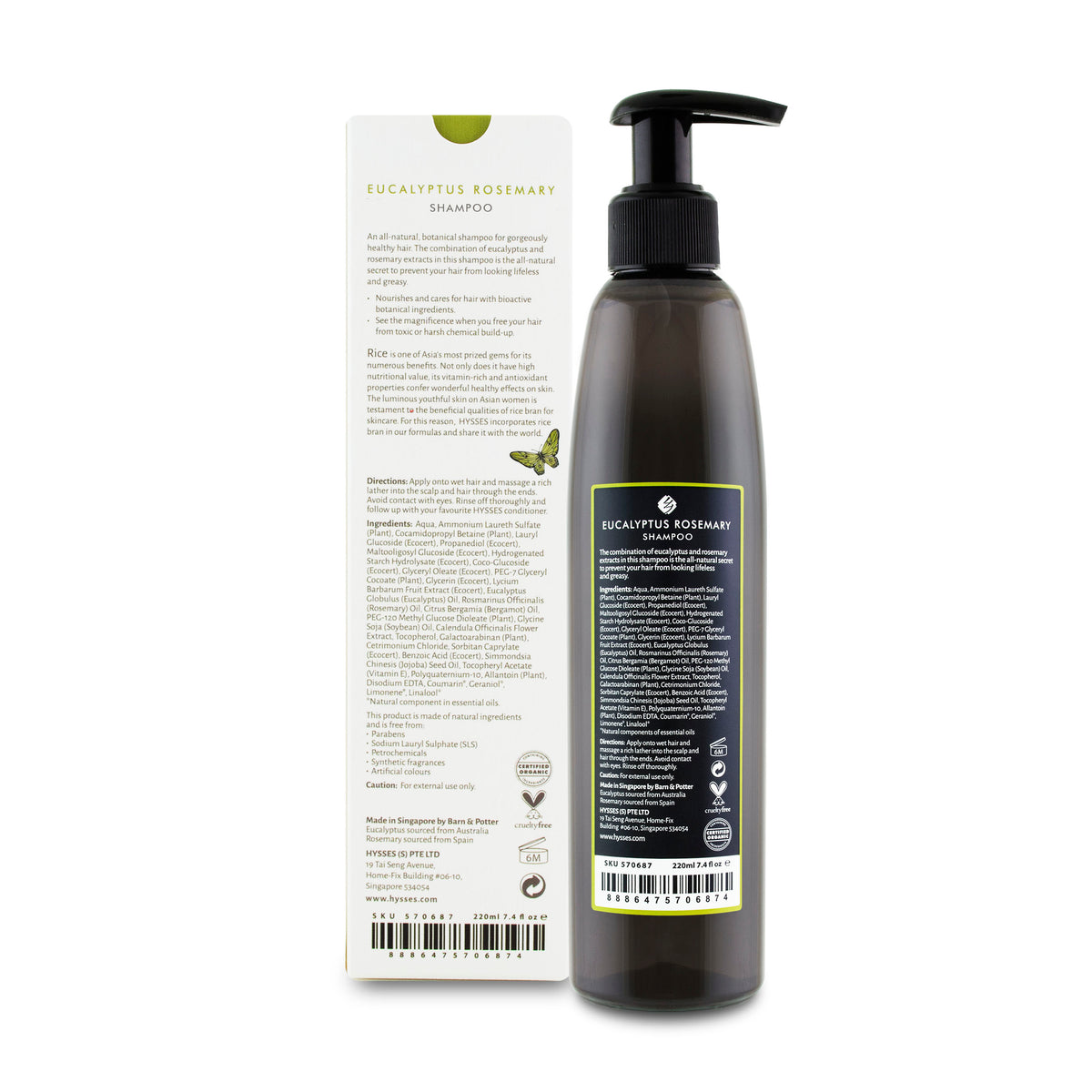 Shampoo Eucalyptus Rosemary - HYSSES