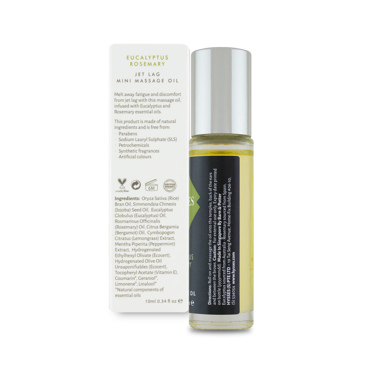 Mini Massage Oil Eucalyptus Rosemary - HYSSES