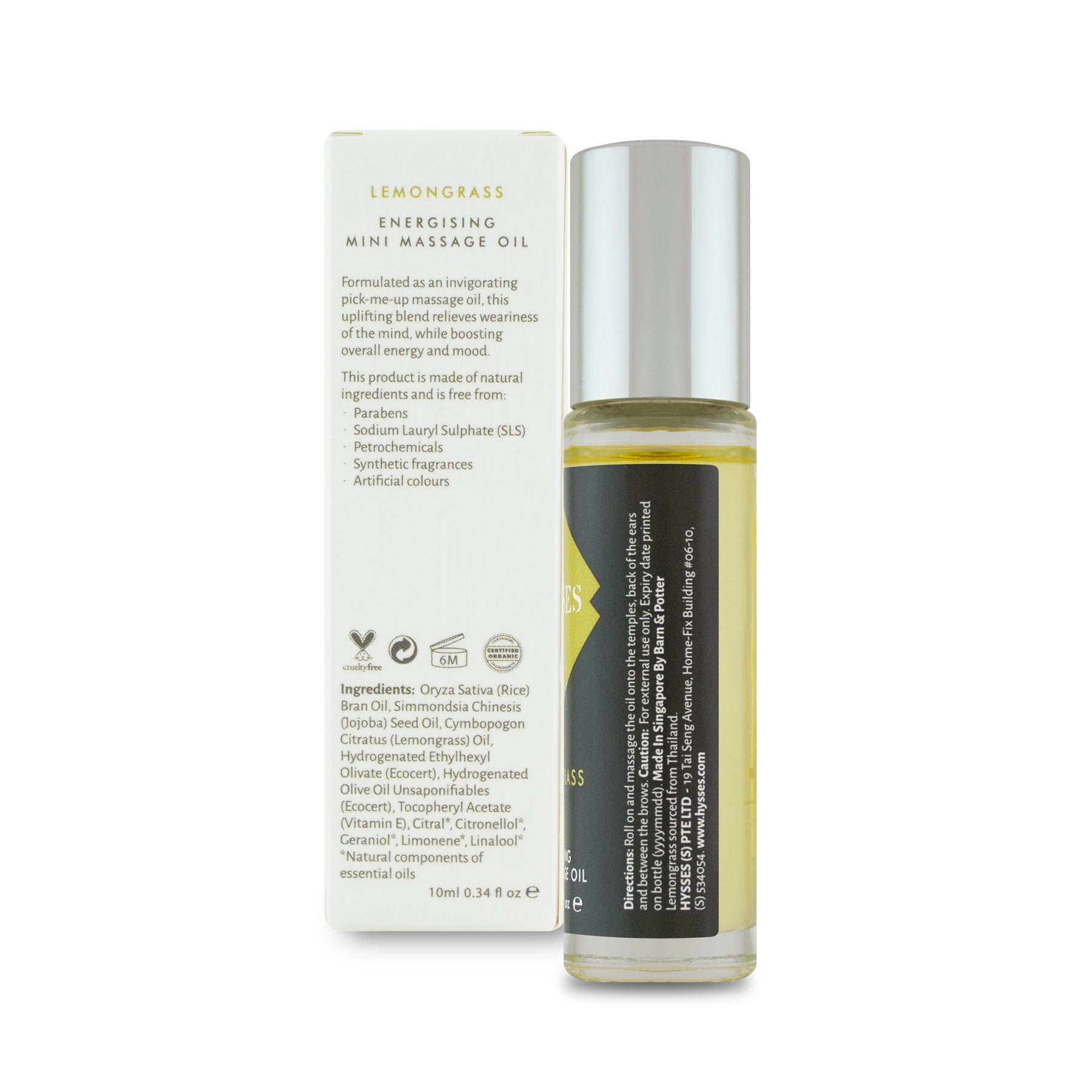Mini Massage Oil Lemongrass - HYSSES
