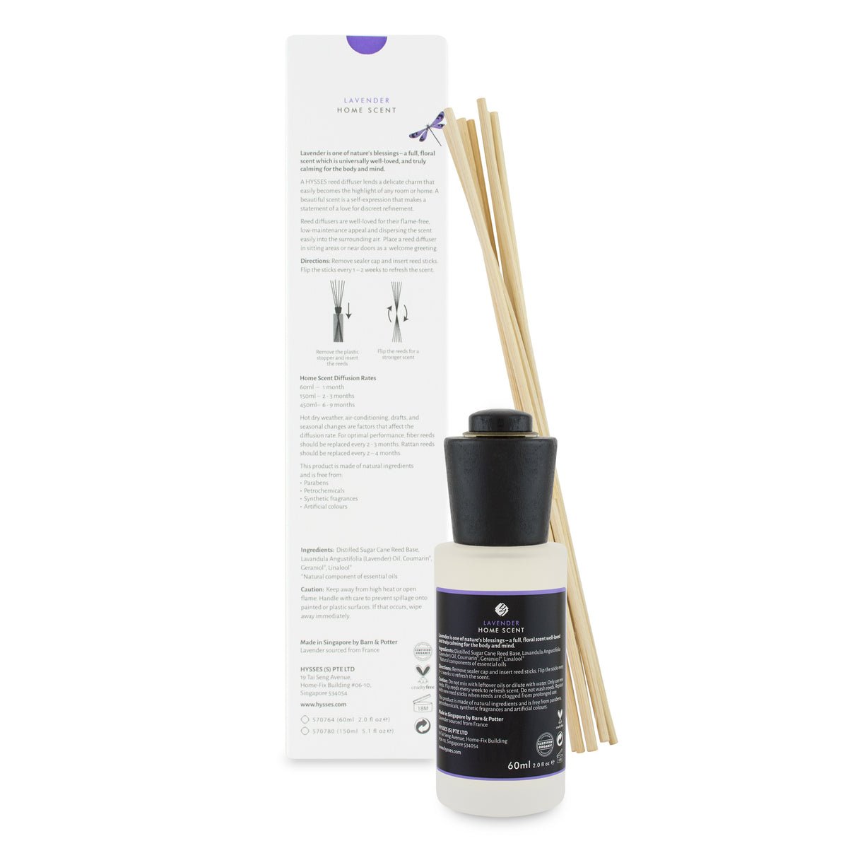 Home Scent Reed Diffuser Lavender - HYSSES
