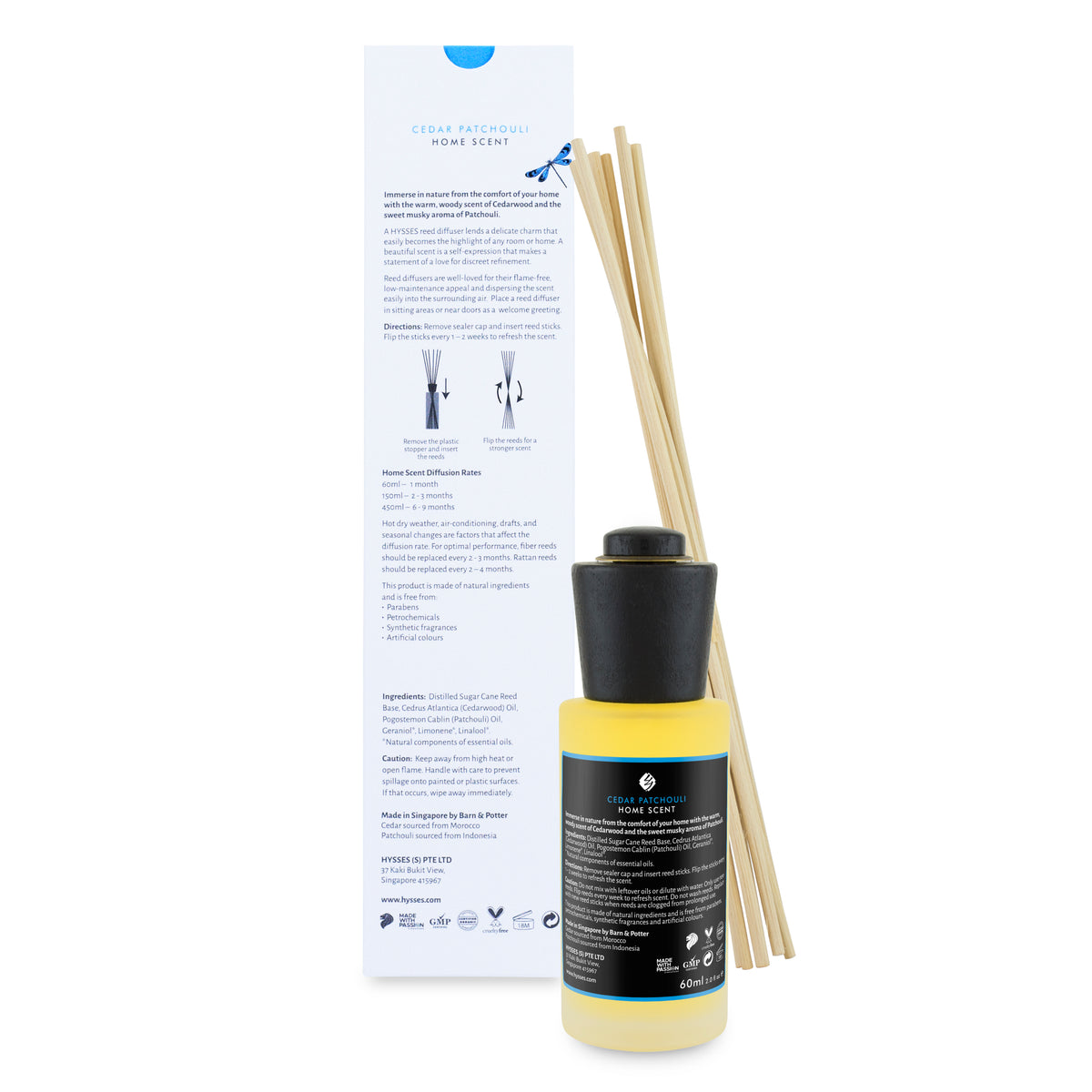 Home Scent Reed Diffuser Cedar Patchouli