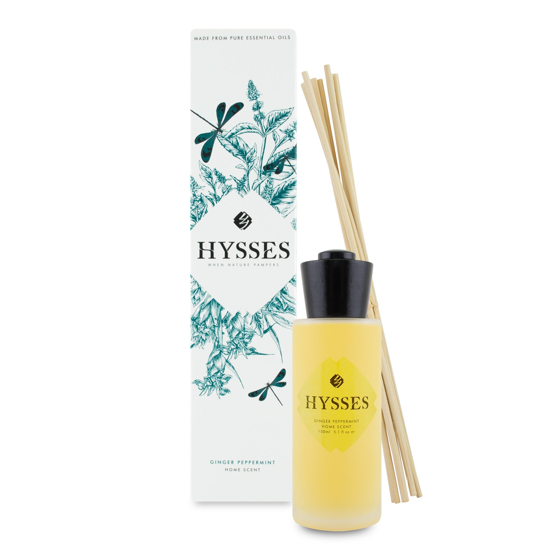 Home Scent Reed Diffuser Ginger Peppermint - HYSSES