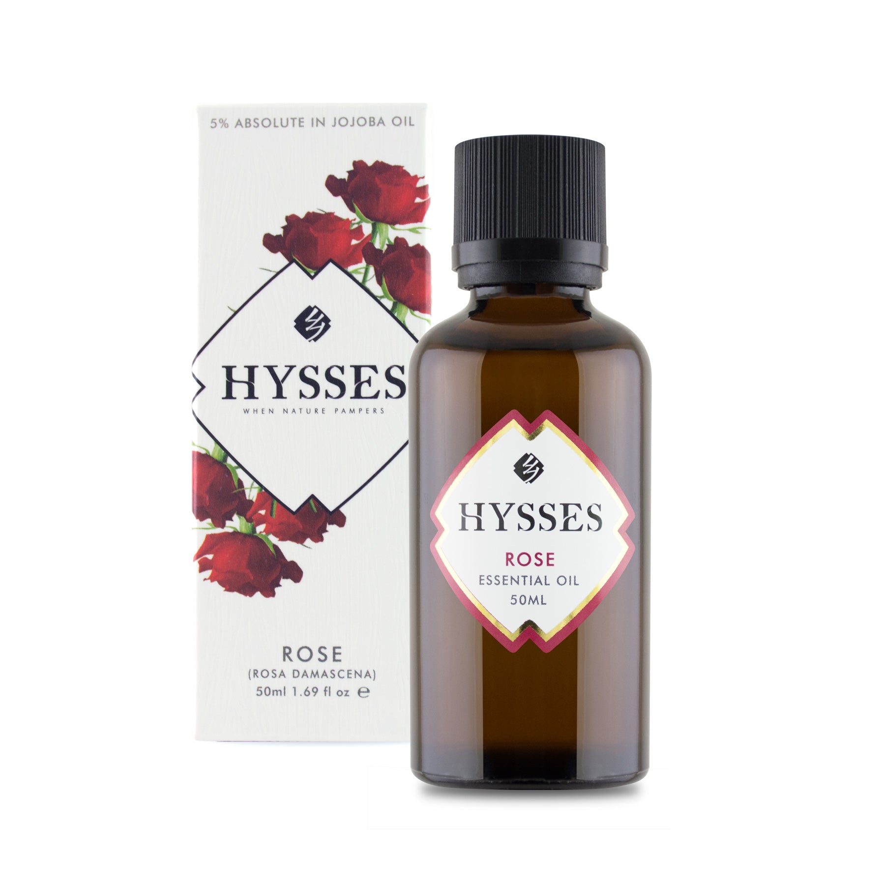 Essential Oil Rose (5% in Jojoba Oil) - HYSSES