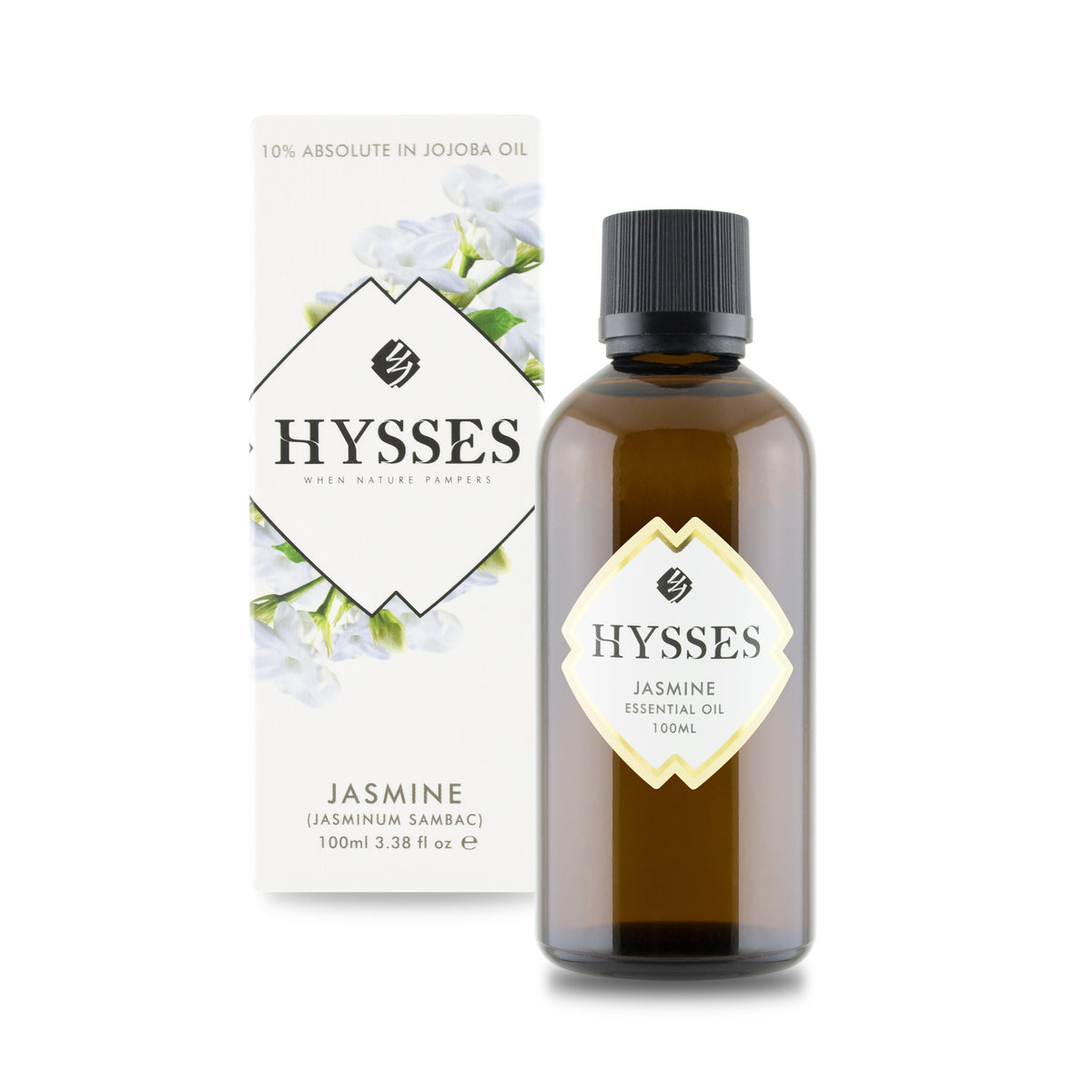 Essential Oil Jasmine (10% in Jojoba Oil) - HYSSES