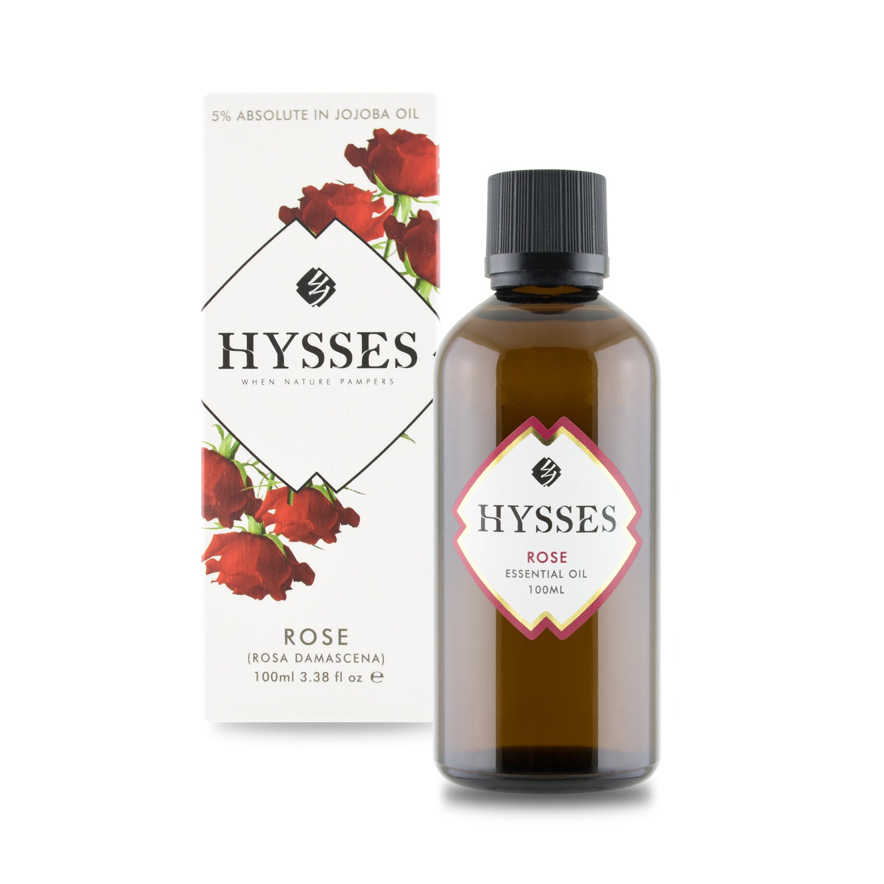Essential Oil Rose (5% in Jojoba Oil) - HYSSES