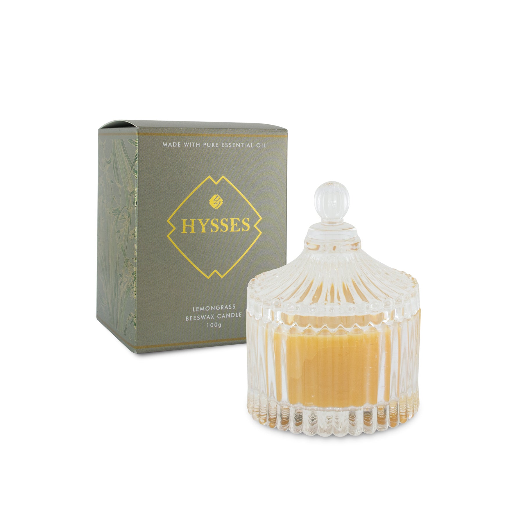 Lemongrass Beeswax Candle - HYSSES