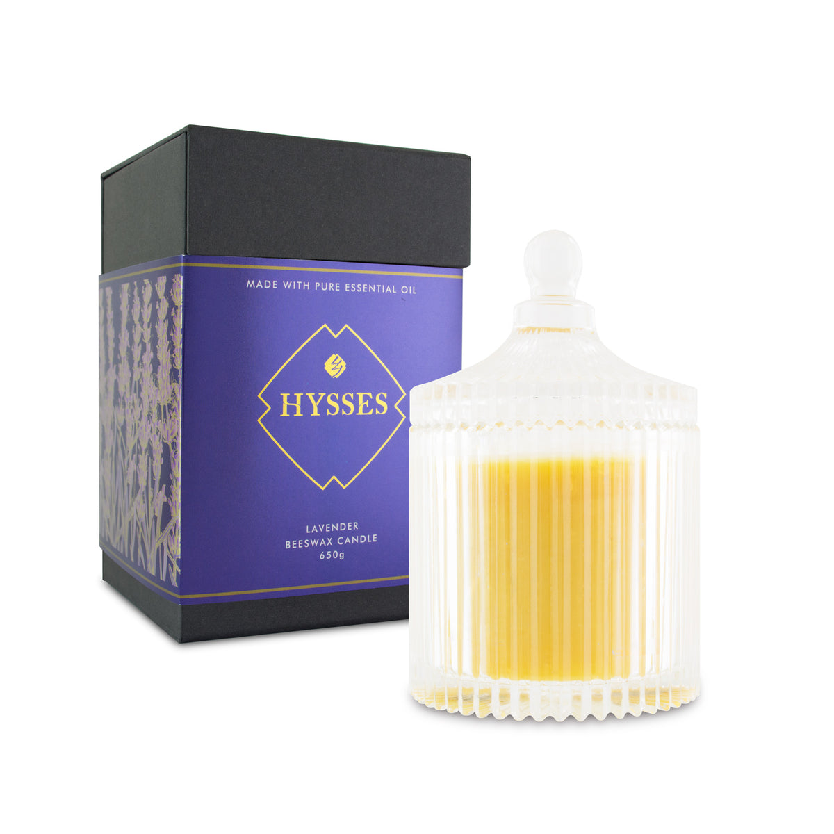 Lavender Beeswax Candle - HYSSES