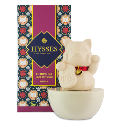 Fortune Cat Clay Diffuser - HYSSES