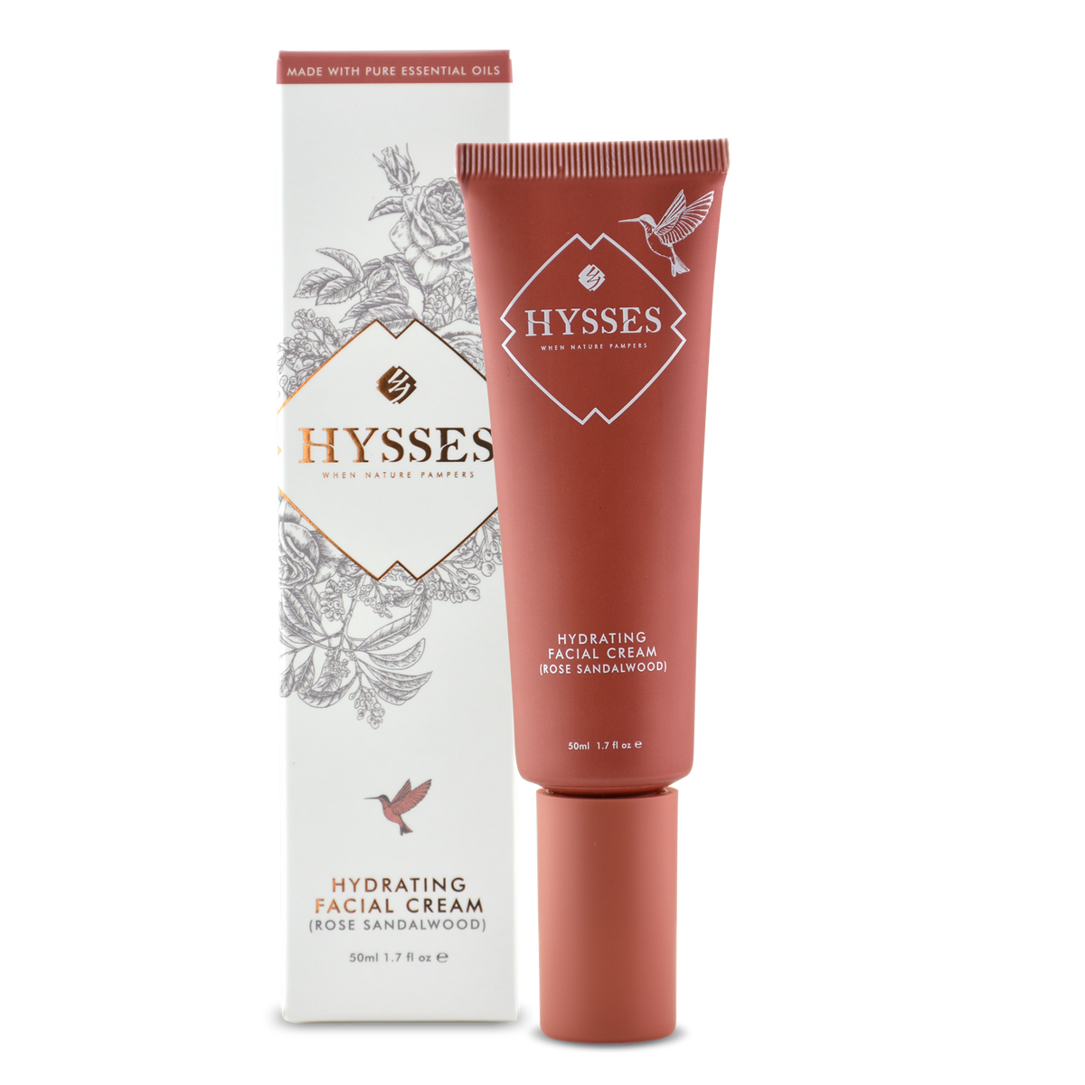 Hydrating Facial Cream Rose Sandalwood - HYSSES