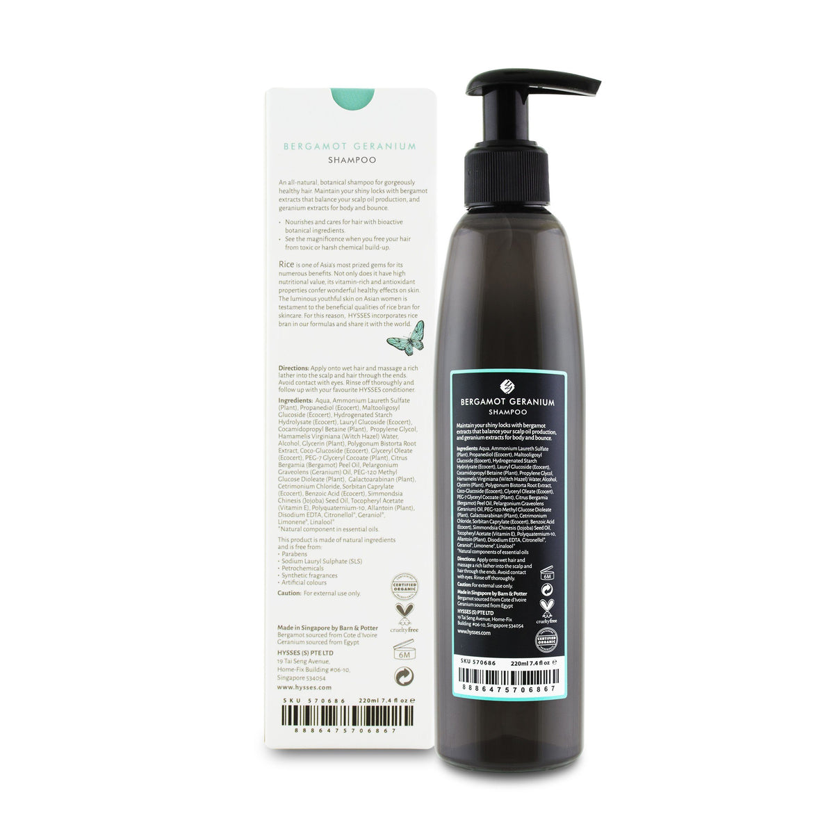 Shampoo Bergamot Geranium - HYSSES
